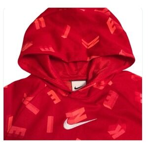 Nike Hoodie Sz M kids kangaroo pocket long sleeve thumb‎ holes